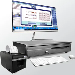 All in on pos printer cashdrawer